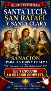 El Triple Escudo de Luz: Sanación para tus Ojos y tu Alma con Santa Lucía, San Rafael y Santa Clara