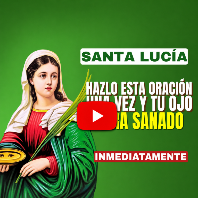 ORACIÓN A SANTA LUCÍA PARA LA CURACIÓN DE MIS OJOS ENFERMOS